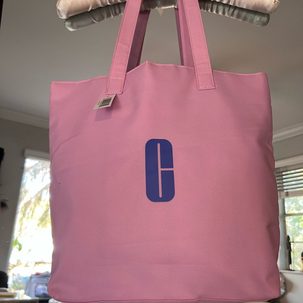 Clinique Pink Tote Bag Brand New w tag!